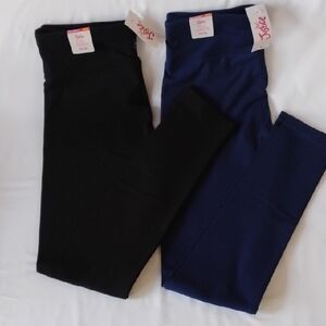 Justice Kids Leggings in Black and Navy